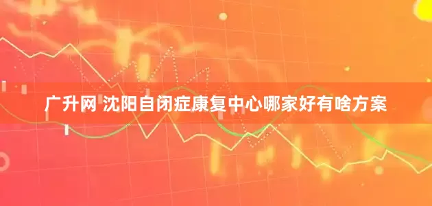 广升网 沈阳自闭症康复中心哪家好有啥方案